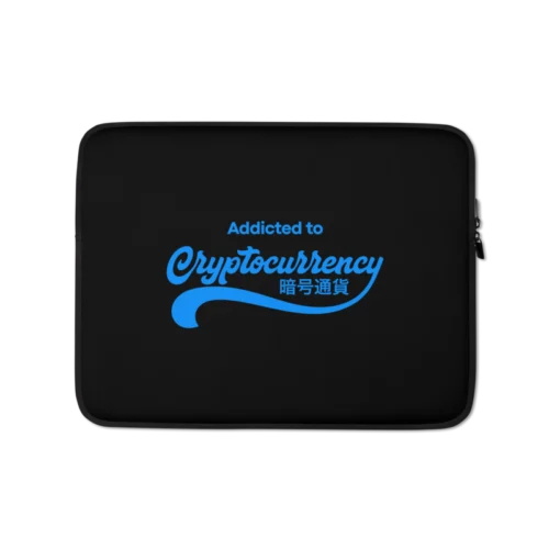 Addicted to Cryptocurrency Laptop Sleeve