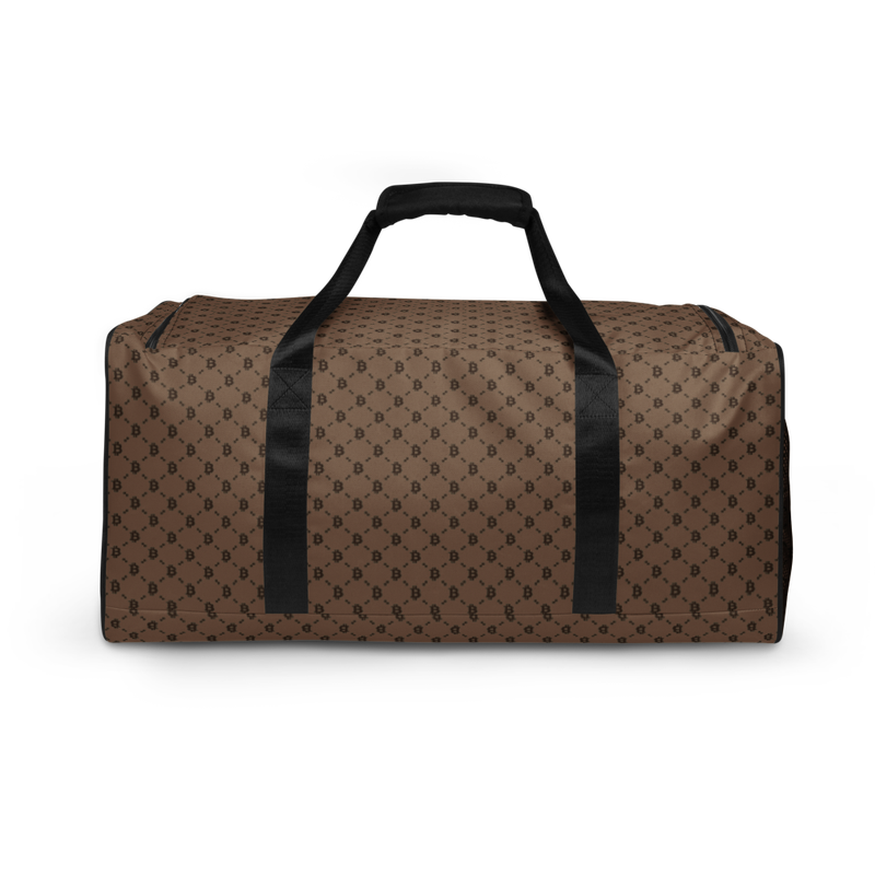 all over print duffle bag white back 623749ffc946c - Bitcoin Fashion Brown Duffle Bag