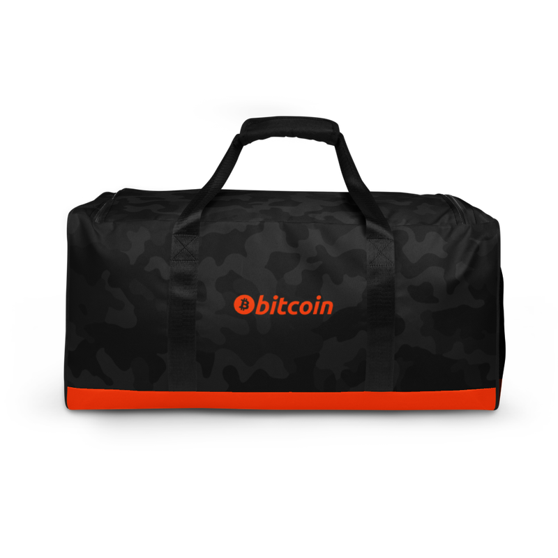 Bitcoin (Limited Edition) Black Camouflage Duffle Bag