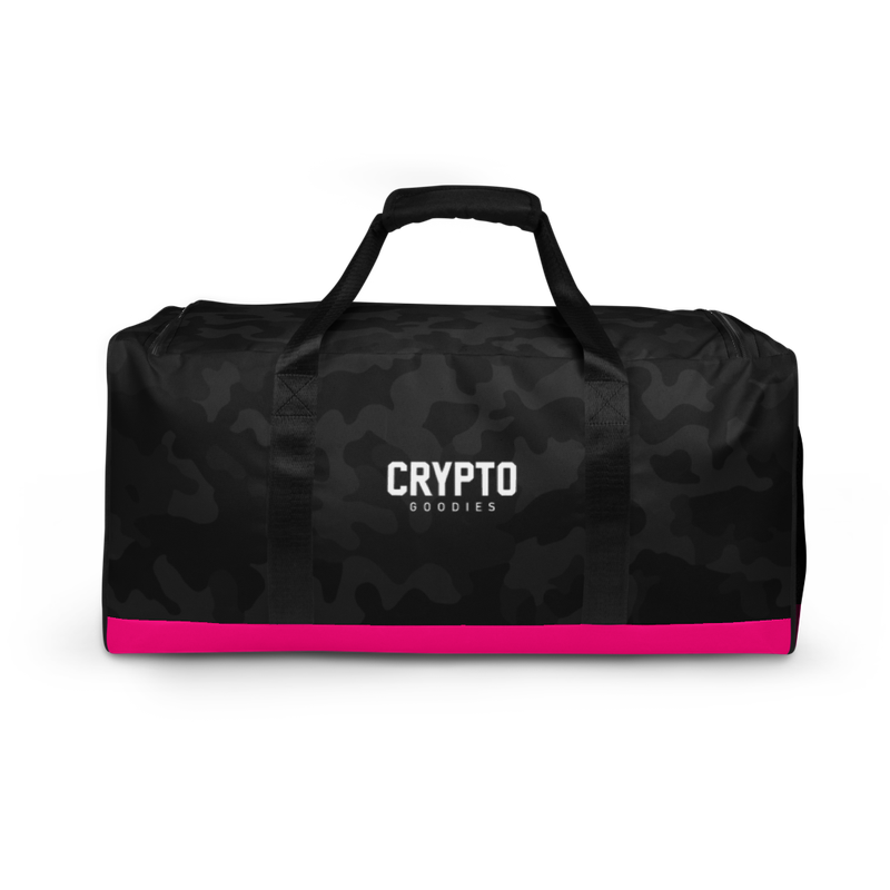 Crypto Goodies (Limited Edition) Black Camouflage Duffle Bag