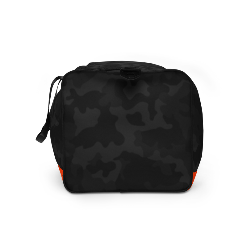 all over print duffle bag white left side 6237611aa3a42 - Bitcoin (Limited Edition) Black Camouflage Duffle Bag