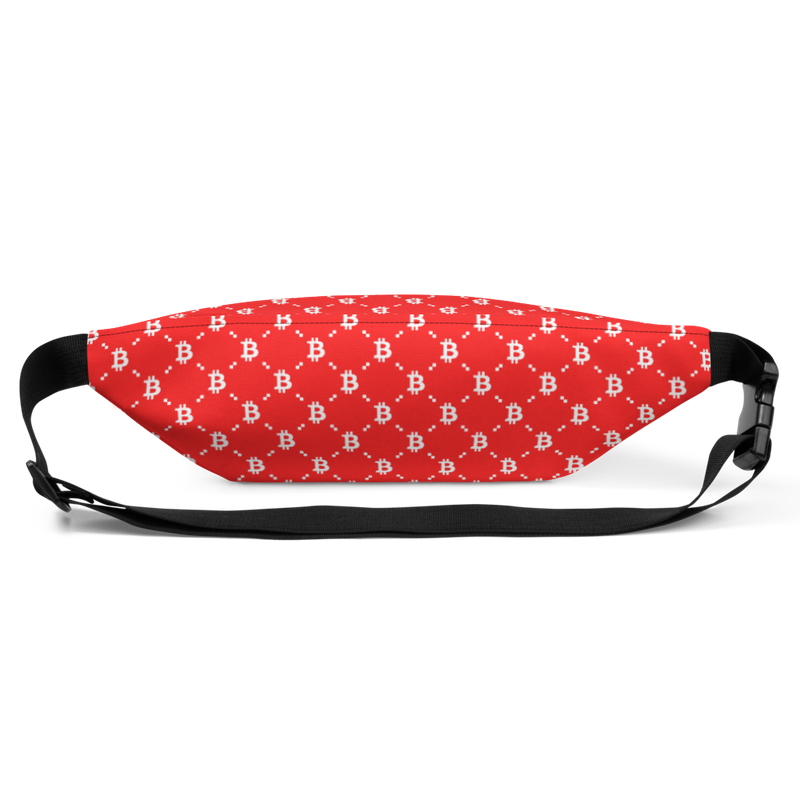 all over print fanny pack white back 622b5252ce970 - Bitcoin Red Fashion Fanny Pack