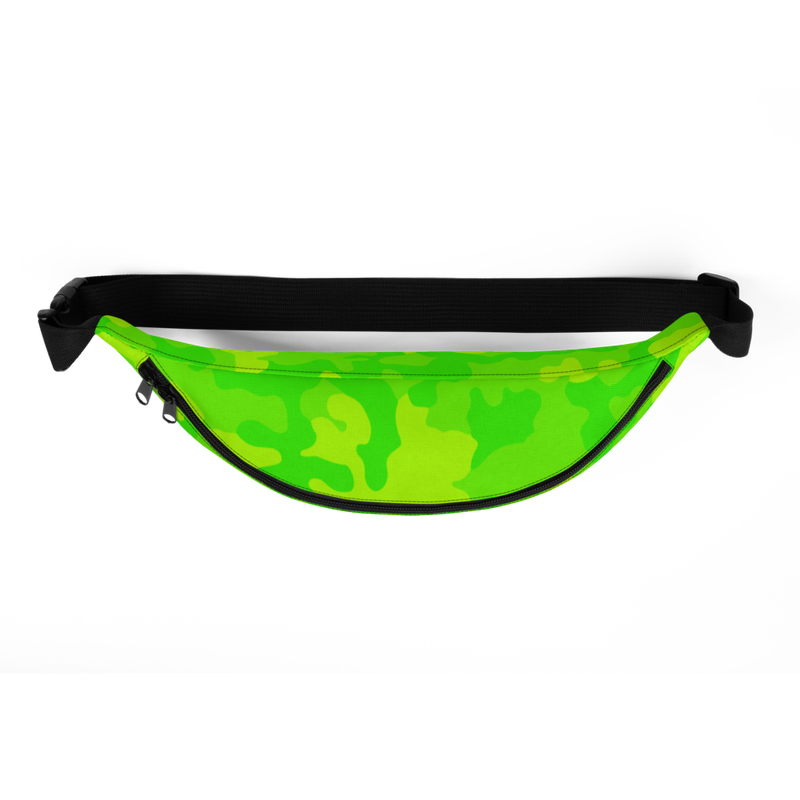 all over print fanny pack white top 622b4c6f562d6 - Bitcoin Green Camouflage Fanny Pack