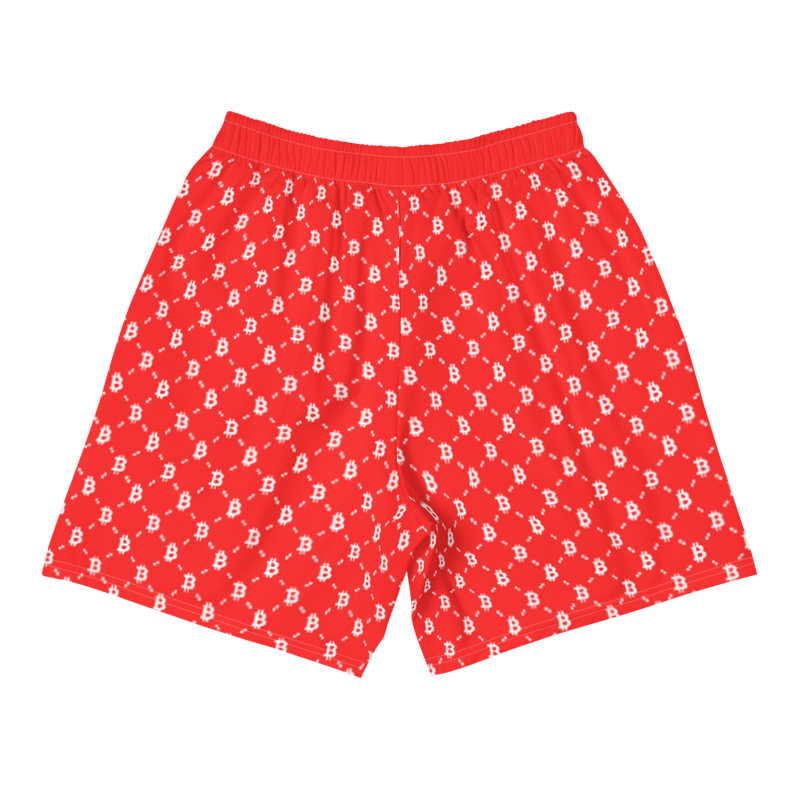 Bitcoin Red Fashion Men's Shorts - 