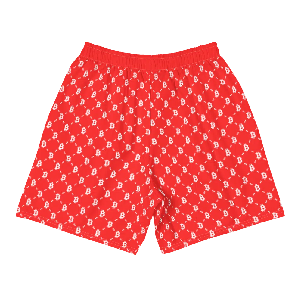 Bitcoin Red Fashion Men's Shorts - Image 2