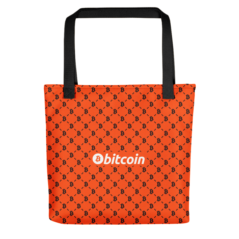 Bitcoin Orange Fashion Tote Bag