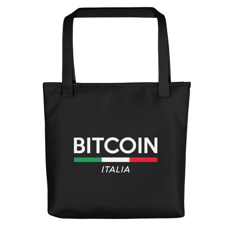 all over print tote black 15x15 mockup 622b475d6cd58 - Bitcoin Italia Tote Bag