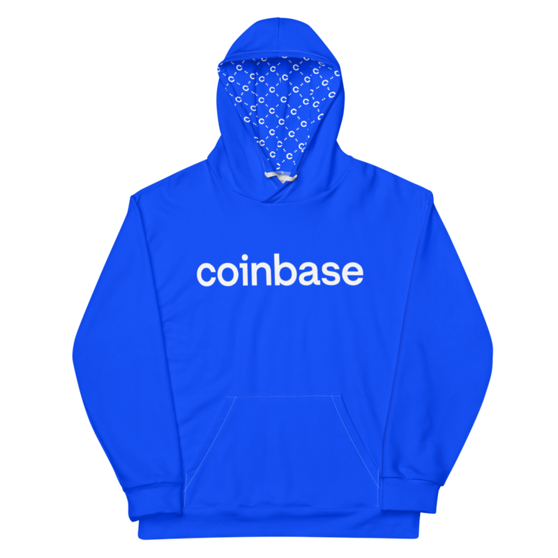 all over print unisex hoodie white front 62320fb669269 - Coinbase Limited Edition Hoodie