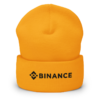 Binance Yellow Cuffed Beanie