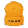 Binance Yellow Cuffed Beanie