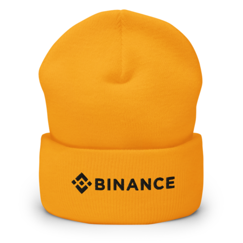 Binance Yellow Cuffed Beanie