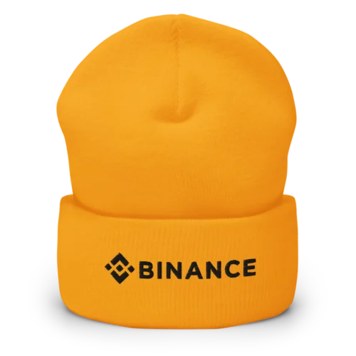 Binance Yellow Cuffed Beanie