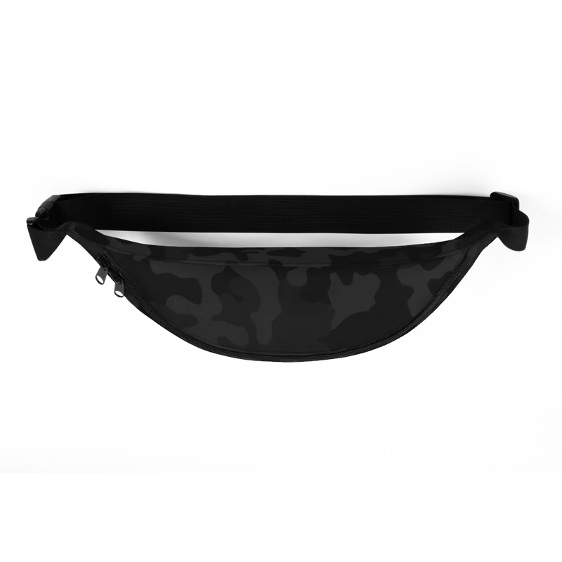 Bitcoin Black Camouflage Fanny Pack