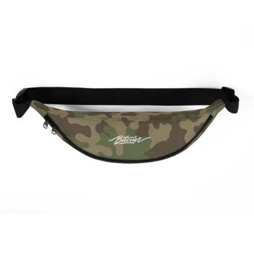 Bitcoin Camouflage Fanny Pack