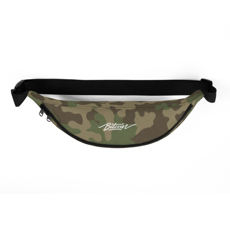 Bitcoin Camouflage Fanny Pack