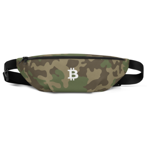Bitcoin Camouflage Fanny Pack