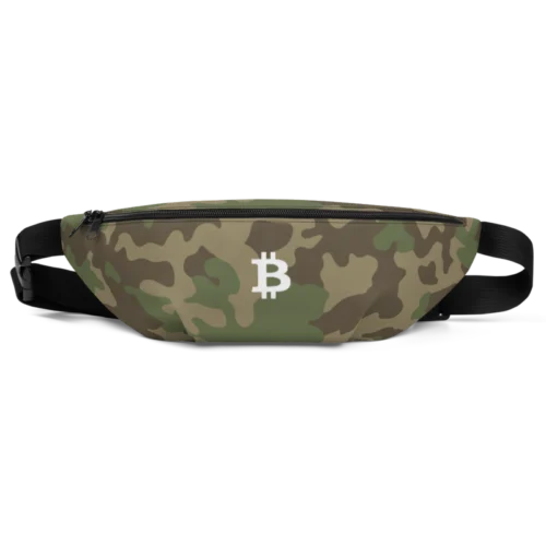 Bitcoin Camouflage Fanny Pack
