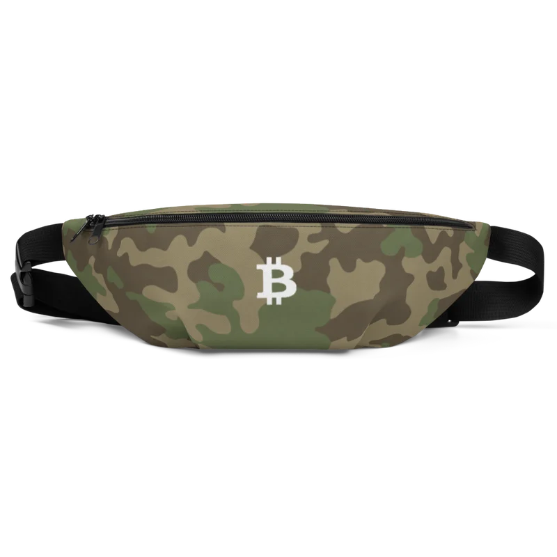 Bitcoin Camouflage Fanny Pack