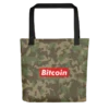 Bitcoin Camouflage Tote Bag
