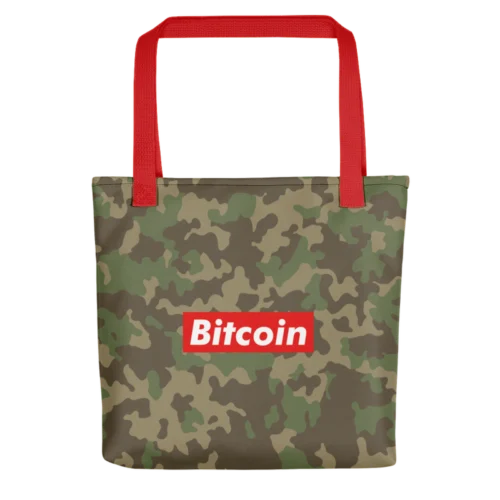 Bitcoin Camouflage Tote Bag