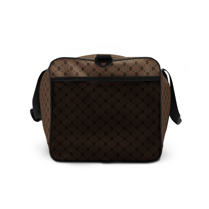 Bitcoin Fashion Brown Duffle Bag