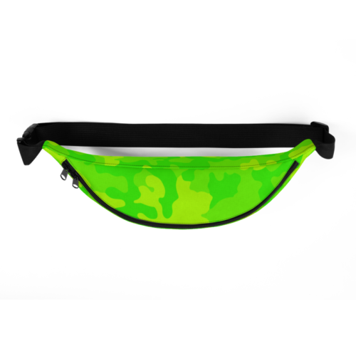 Bitcoin Green Camouflage Fanny Pack
