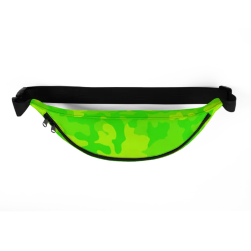 Bitcoin Green Camouflage Fanny Pack