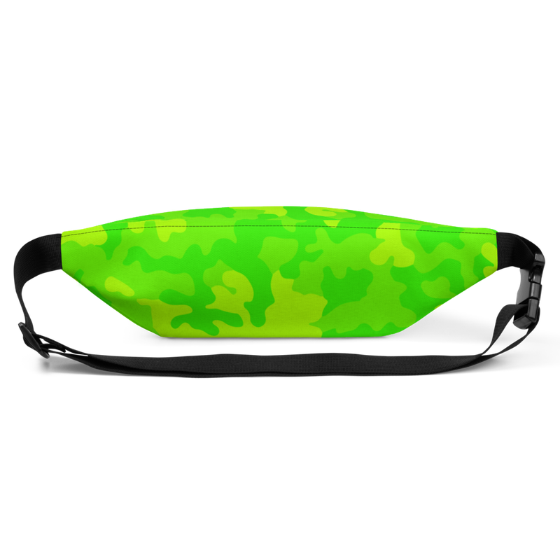 Bitcoin Green Camouflage Fanny Pack