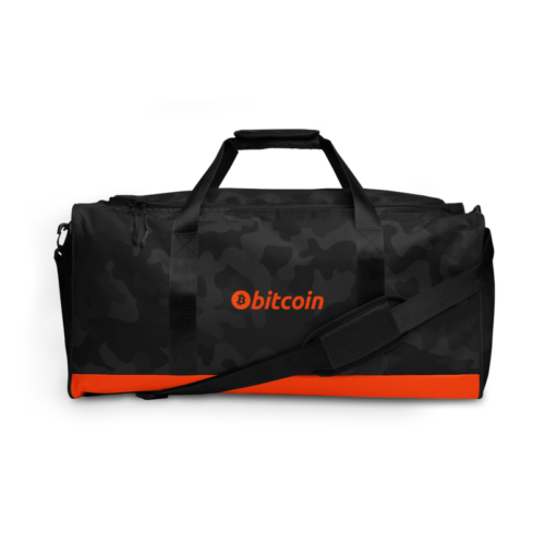 Bitcoin (Limited Edition) Black Camouflage Duffle Bag