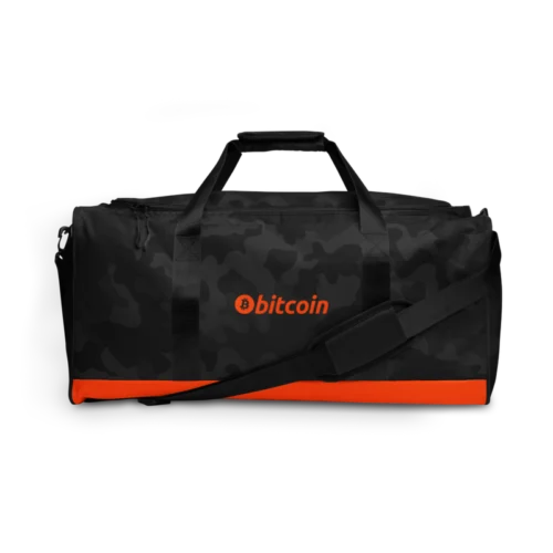 Bitcoin (Limited Edition) Black Camouflage Duffle Bag