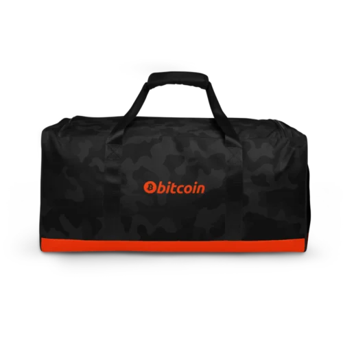 Bitcoin (Limited Edition) Black Camouflage Duffle Bag