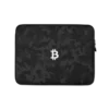 Bitcoin Logo Black Camouflage Laptop Sleeve