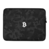 Bitcoin Logo Black Camouflage Laptop Sleeve