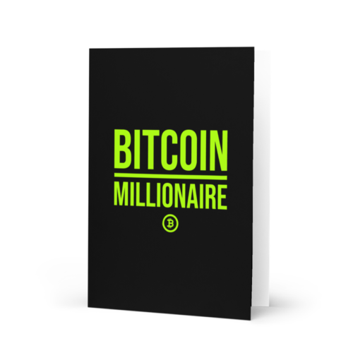 Bitcoin Millionaire Greeting Card