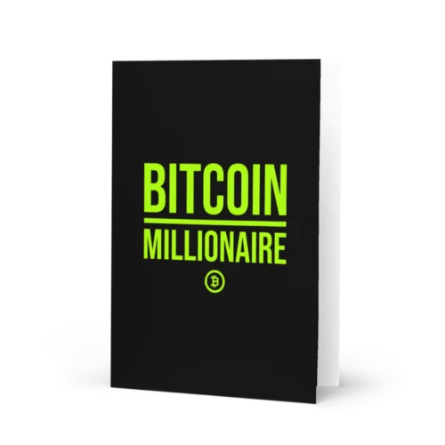 Bitcoin Millionaire Greeting Card