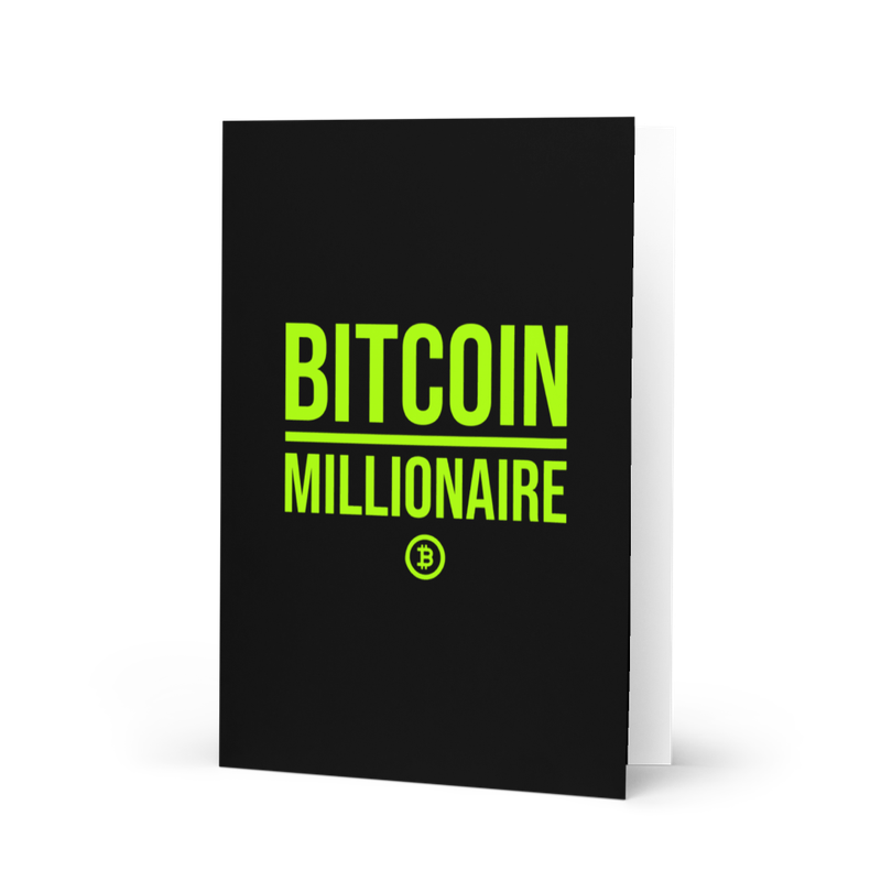 Bitcoin Millionaire Greeting Card