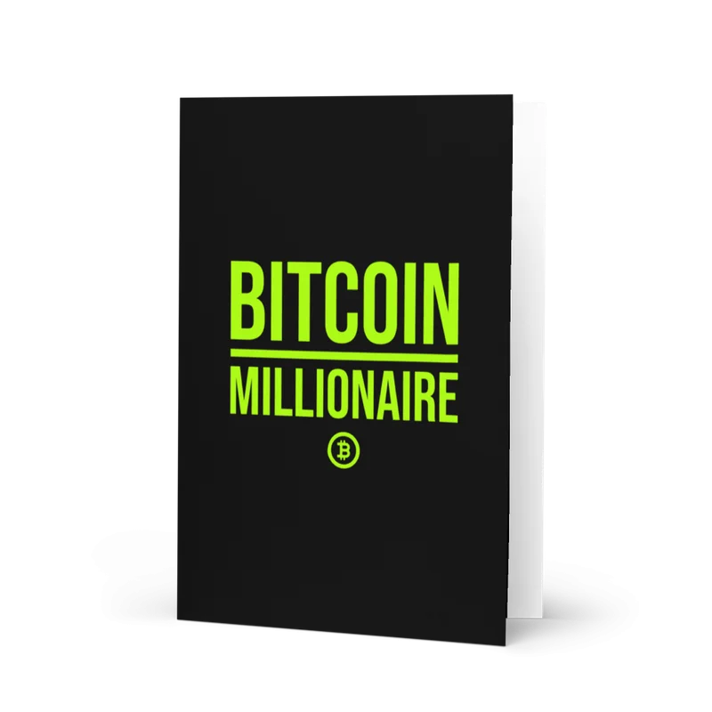 Bitcoin Millionaire Greeting Card