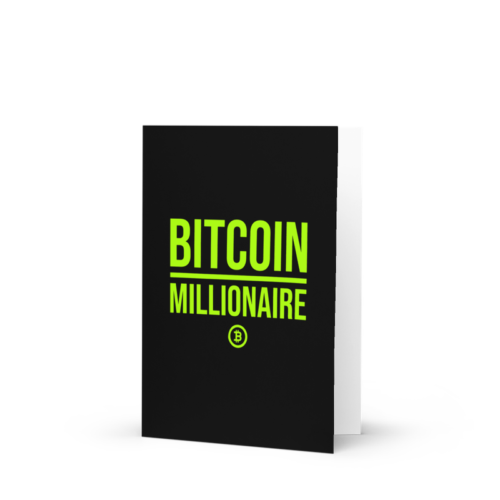 Bitcoin Millionaire Greeting Card