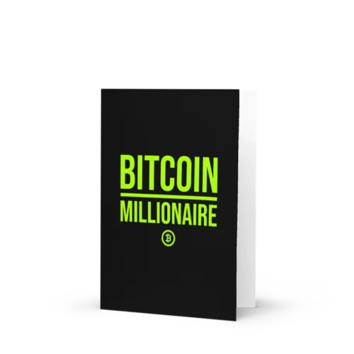 Bitcoin Millionaire Greeting Card