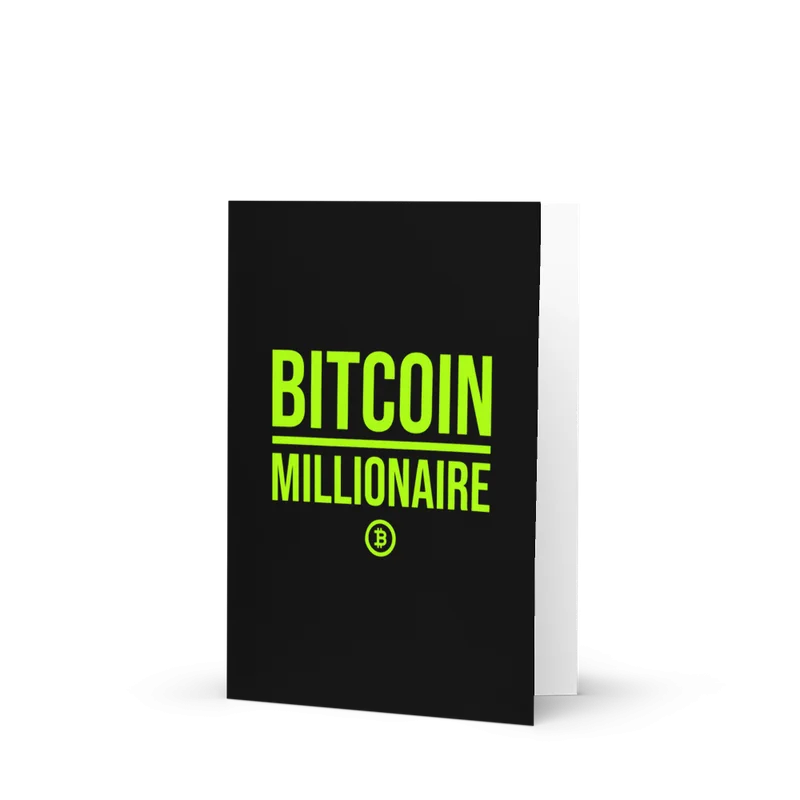 Bitcoin Millionaire Greeting Card - Image 2