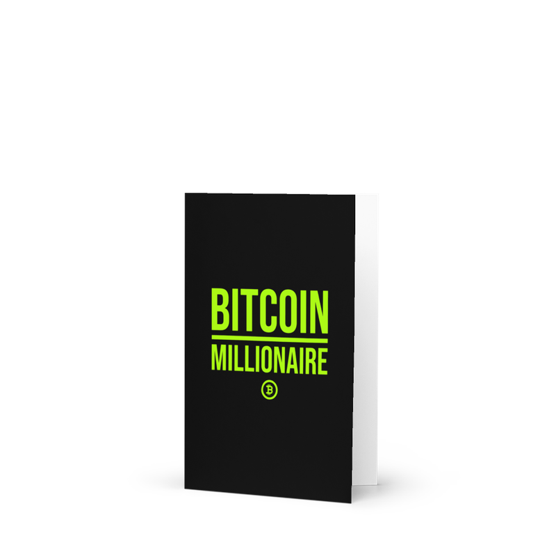 Bitcoin Millionaire Greeting Card