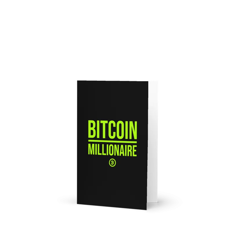 Bitcoin Millionaire Greeting Card - Image 3