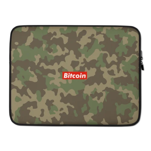 Bitcoin (RED) Camouflage Laptop Sleeve