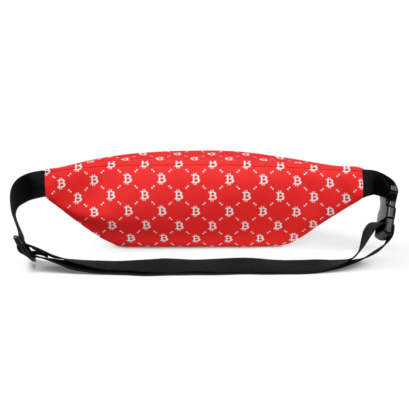 Bitcoin Red Fashion Fanny Pack