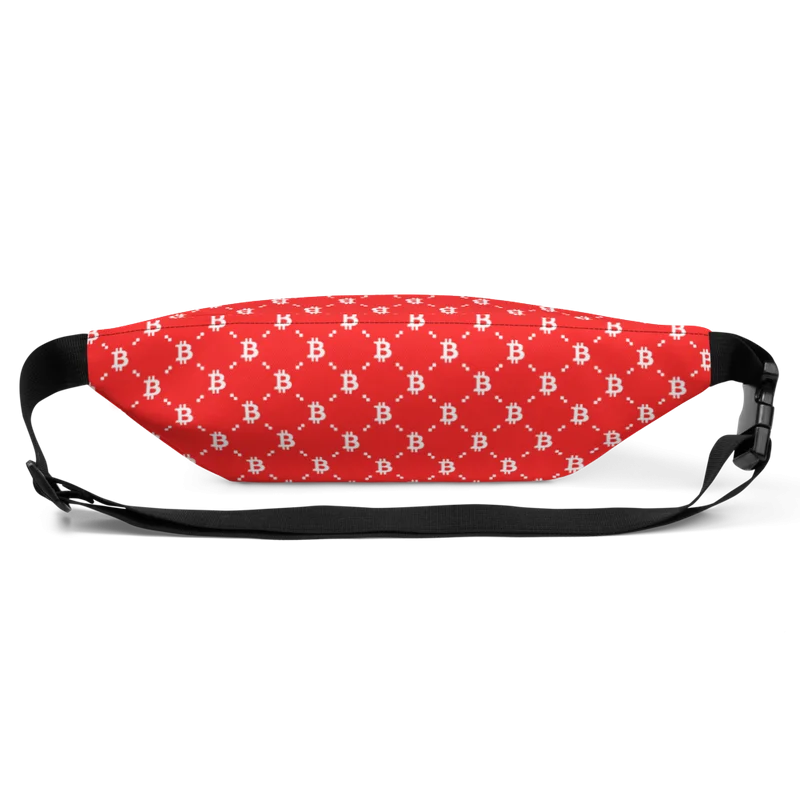 Bitcoin Red Fashion Fanny Pack - Image 3