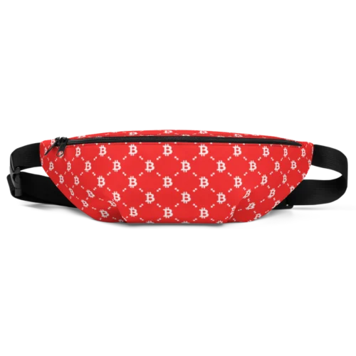 Bitcoin Red Fashion Fanny Pack