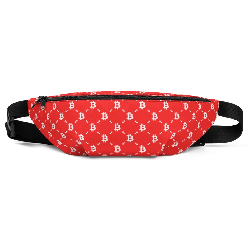 Bitcoin Red Fashion Fanny Pack