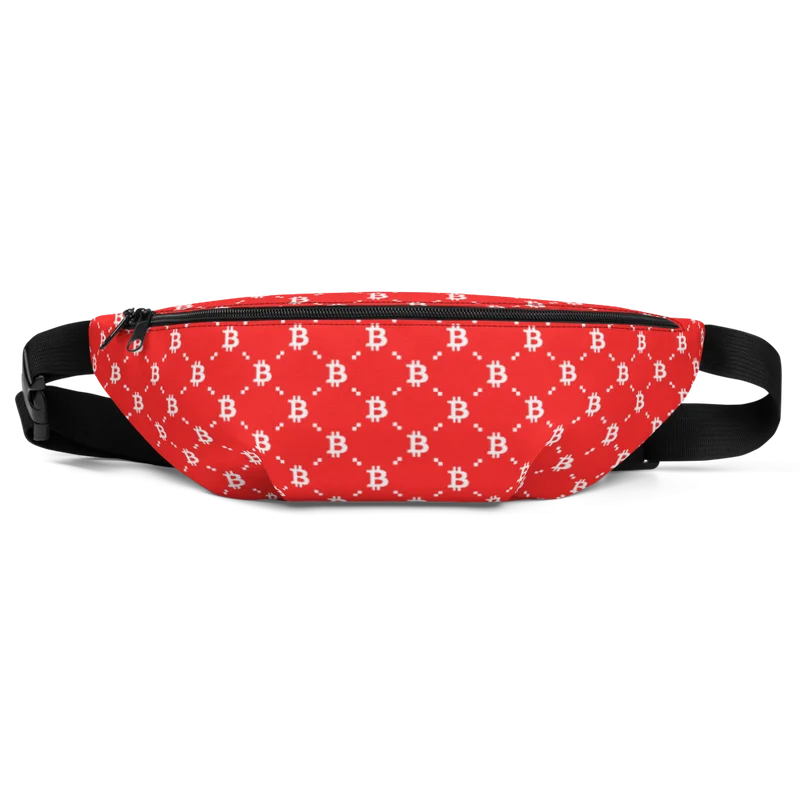 Bitcoin Red Fashion Fanny Pack