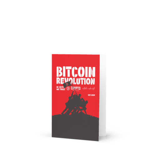 Bitcoin Revolution Greeting Card
