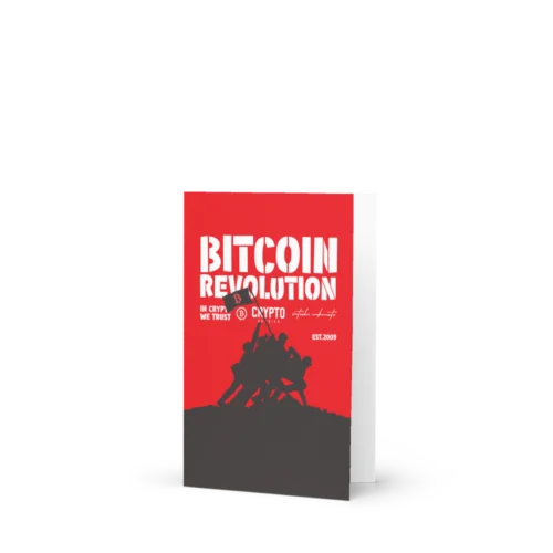 Bitcoin Revolution Greeting Card